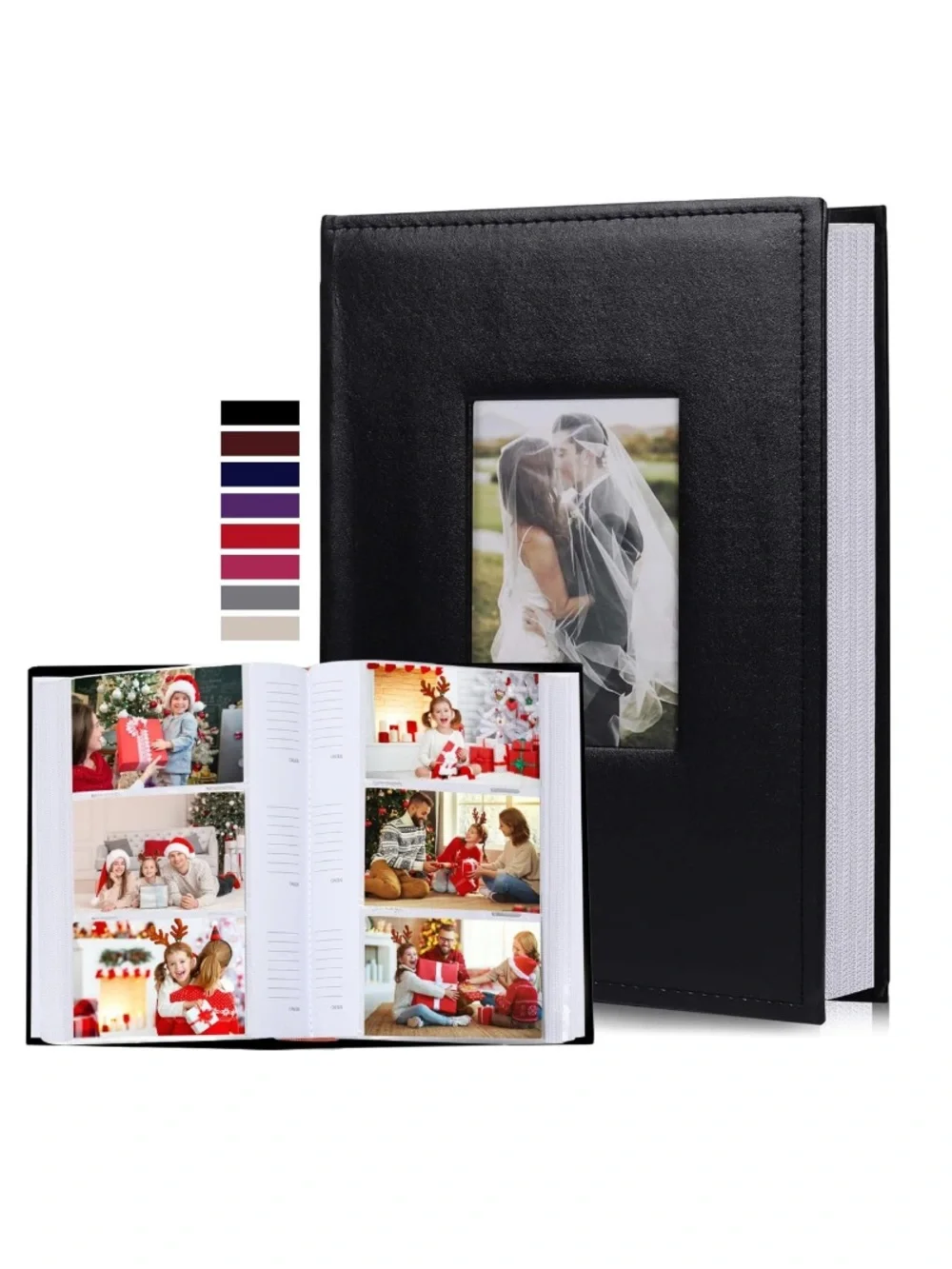 Photo Album 4x6 Pictures 300 Pockets Premium Leather With Memo Space